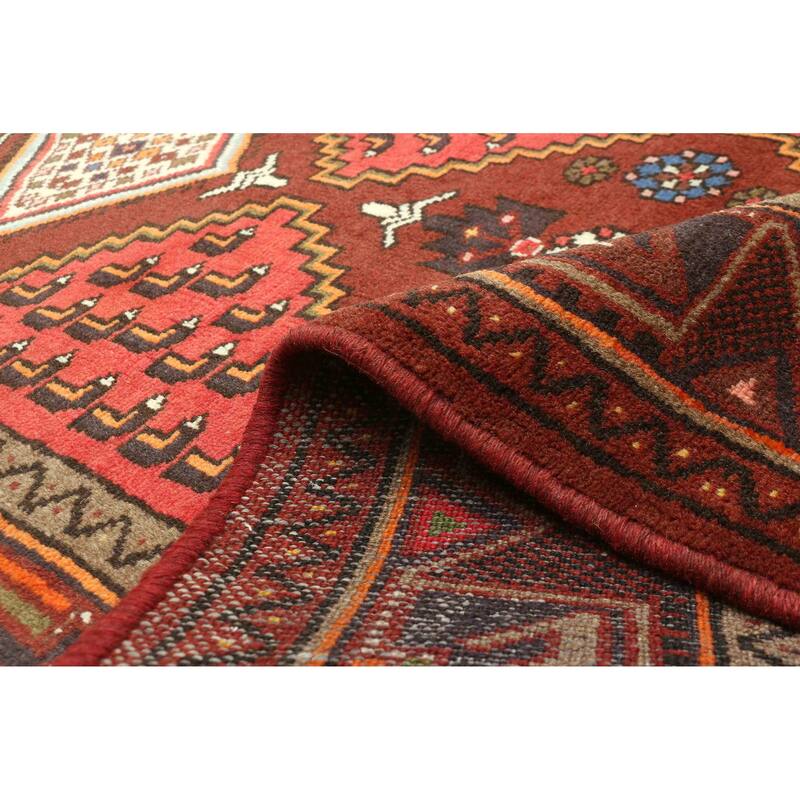 ECARPETGALLERY Hand-knotted Andelz Red Wool Rug - 3'3 x 5'2