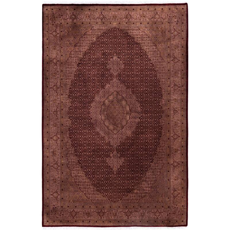 Overdyed One-of-a-Kind Hand-Knotted Area Rug - Red - 6' 2" x 9' 5"