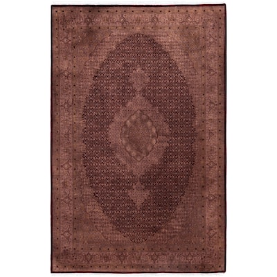 Overdyed One-of-a-Kind Hand-Knotted Area Rug - Red - 6' 2" x 9' 5"