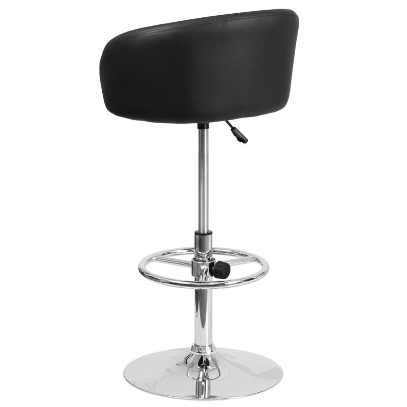 Contemporary Adjustable Height Barstool - 21"W x 18.5"D x 32.5" - 41"H