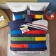 preview thumbnail 4 of 12, Emmett Stripe Printed Comforter Set by Intelligent Design Kids