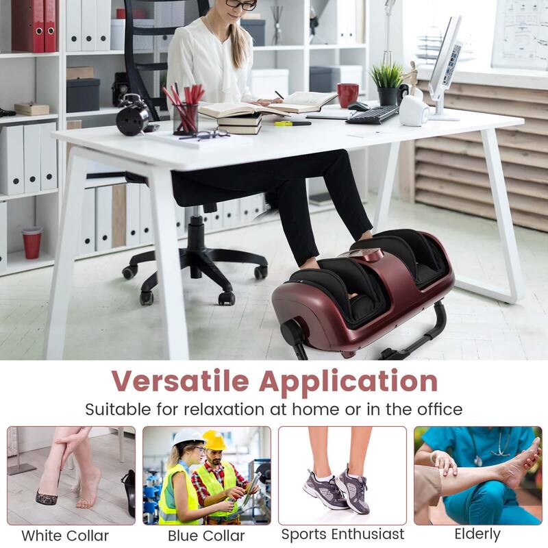 Costway Foot & Calf Massager Vibration Compression Electric Leg - See Details