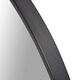 preview thumbnail 4 of 5, Allan Andrews Brushed Black Round Stainless Steel Framed Vanity Mirror - 30"D