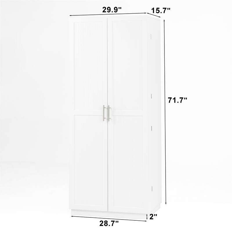 Kitchen Pantry Cabinet with Adjustable Shelves
