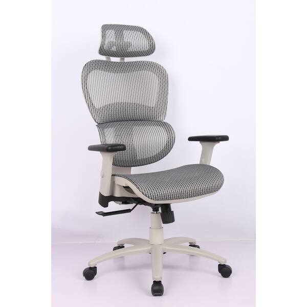 slide 2 of 9, Ergonomic Office Chair, High Back Mesh Chair Computer Desk Chair with Lumbar Support and 3D Adjustable Headrest and Armrests