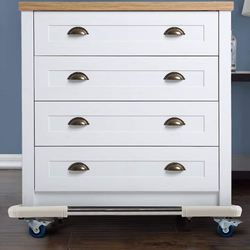 Adjustable Dolly Cart - Appliance Roller with Telescoping Base, Locking Caster Wheels - 220lbs Weight Capacity by Stalwart