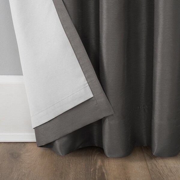 Sun Zero Evelina Faux Dupioni Silk Thermal Extreme Total Blackout