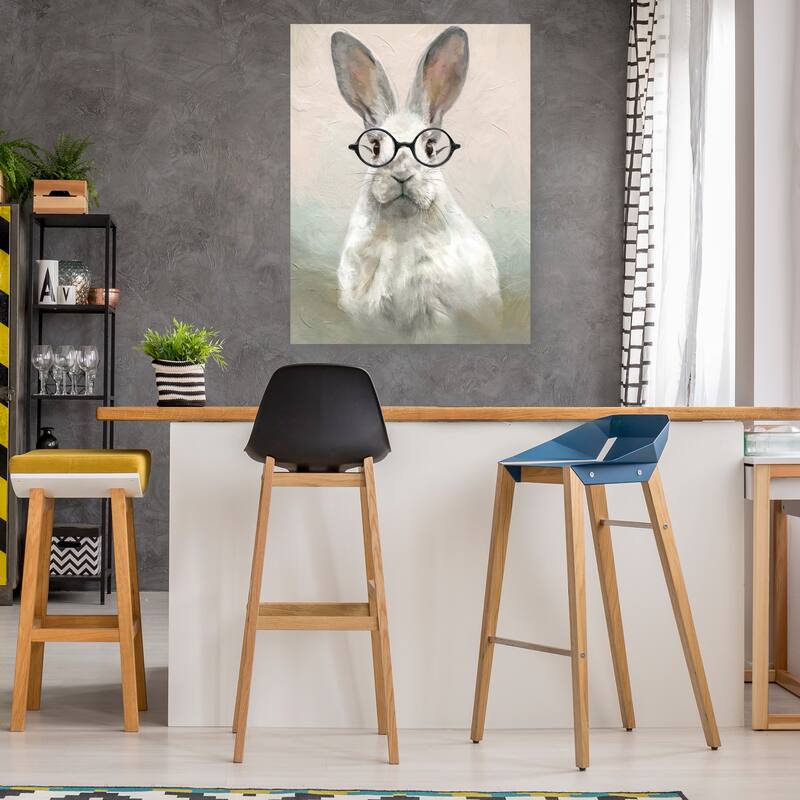 Brainy Bunny By Studio Arts Canvas Art Print