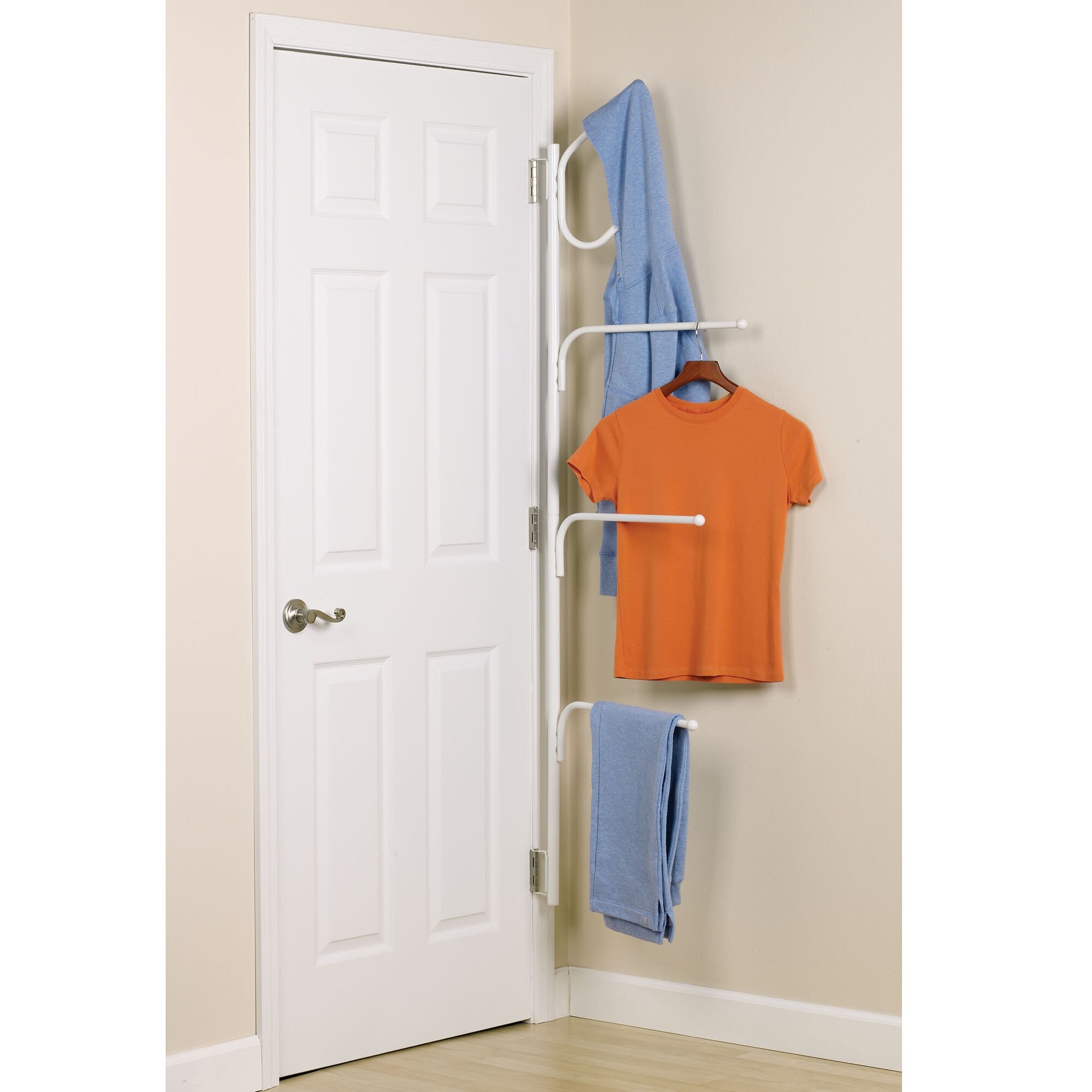 door hinge towel racks