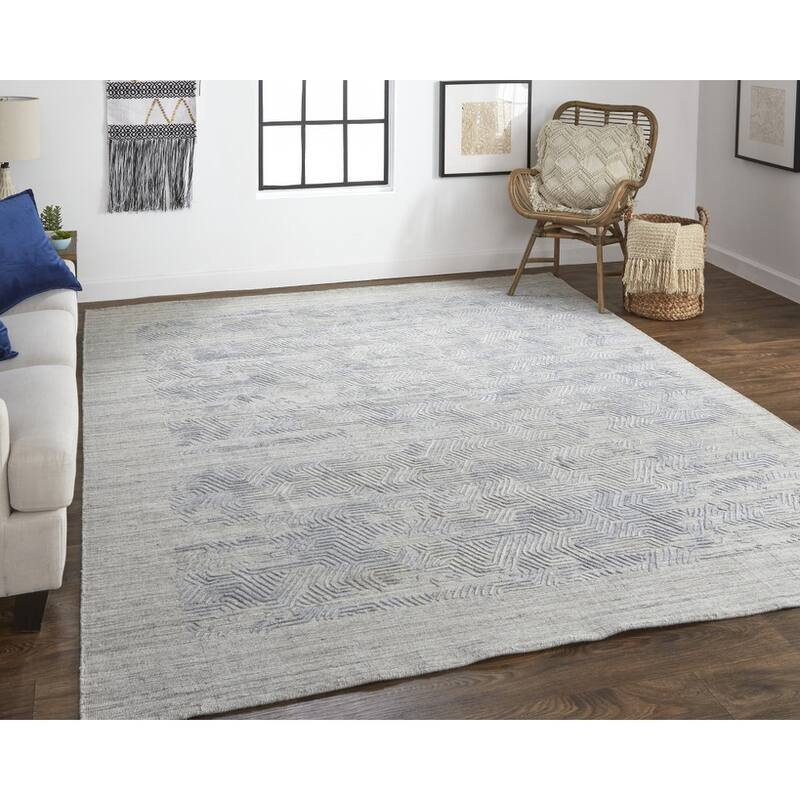 Tudu Distressed Abstract Modern Woven Durable Area Rug By HomeRoots - 4' x 6'