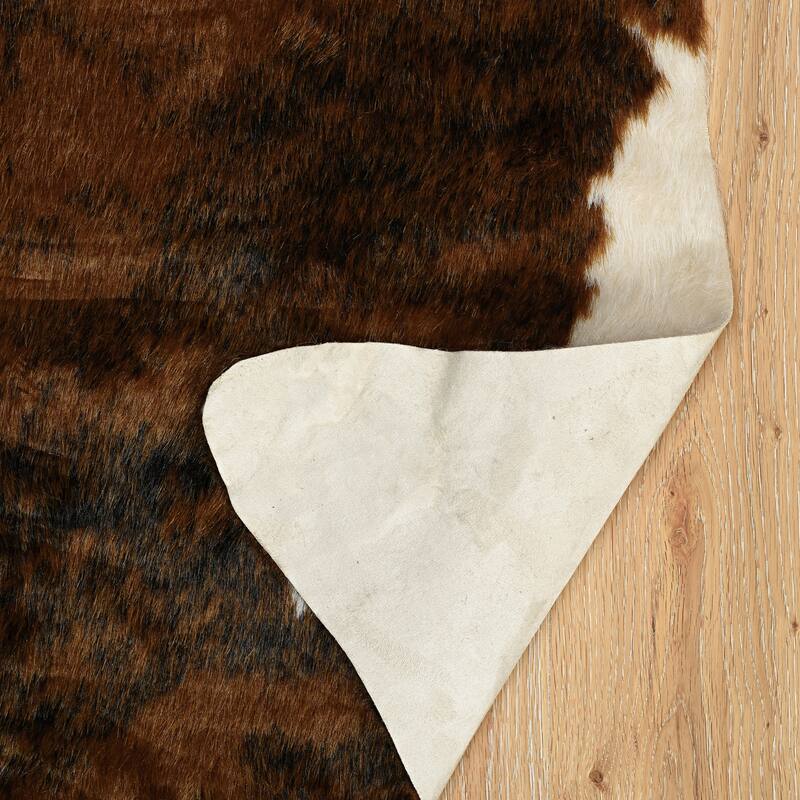 Faux Cowhide Area Rug - 5' x 6'6"