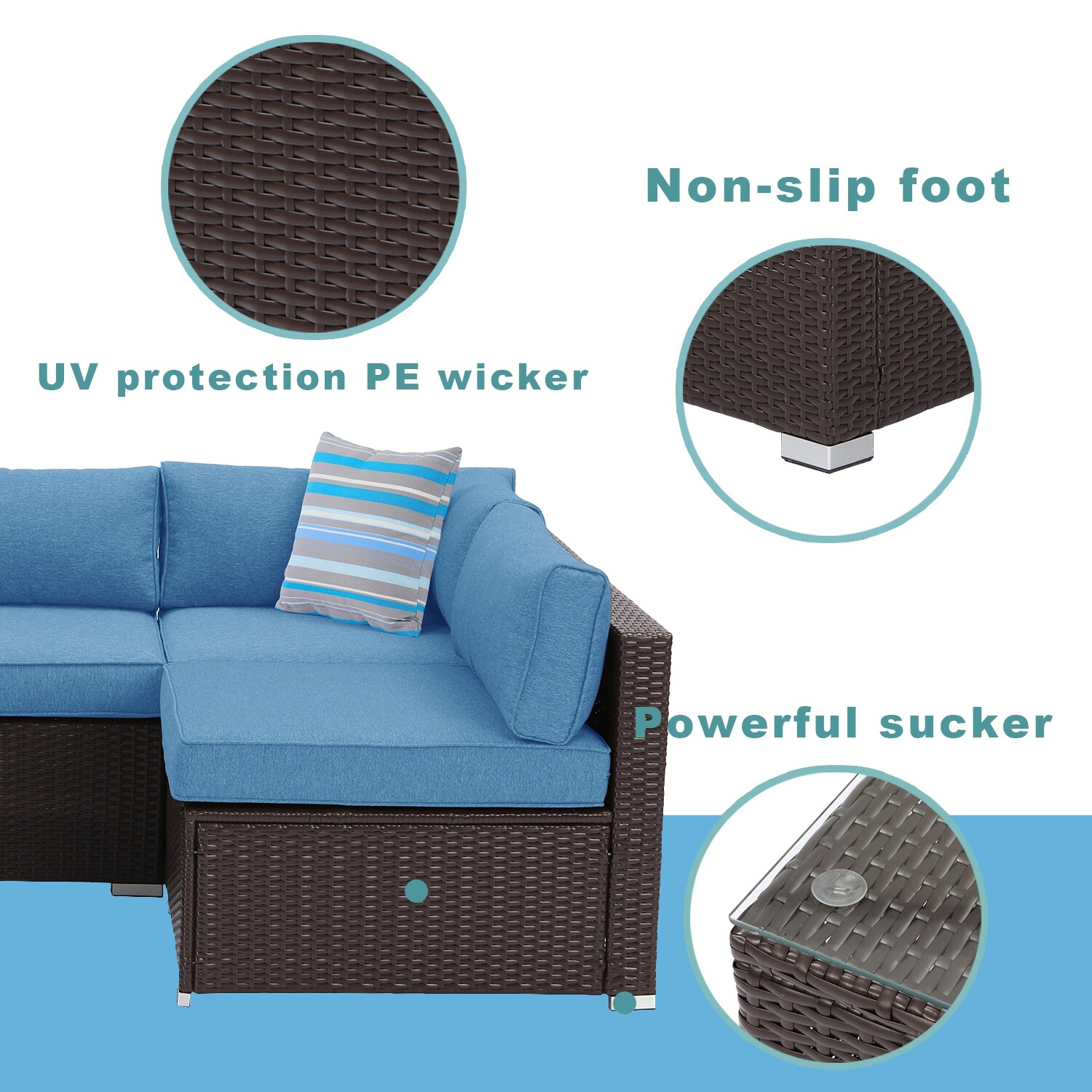 cosiest outdoor brown sofa