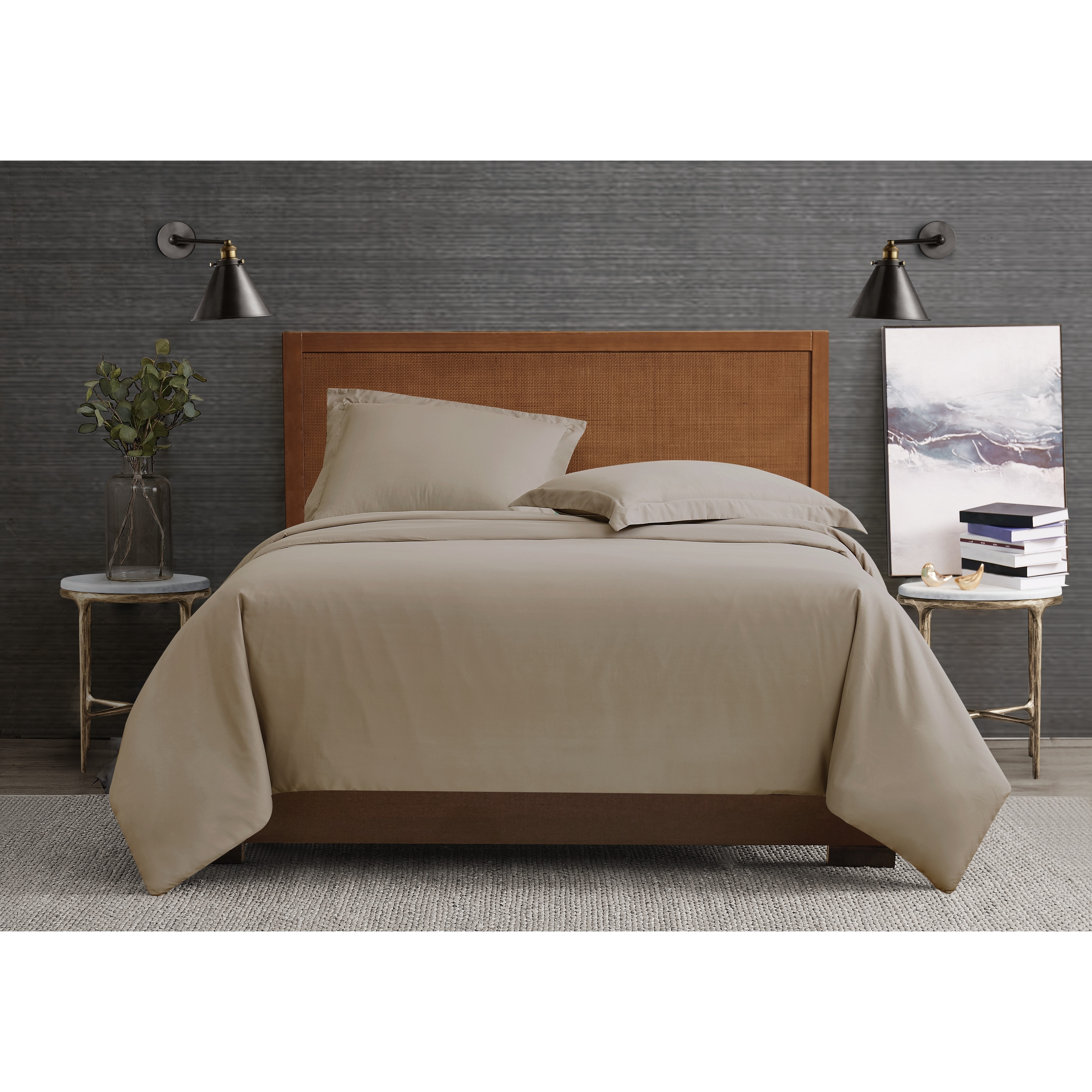 London Fog Garment Wash Solid Piece Duvet Cover Set On Sale