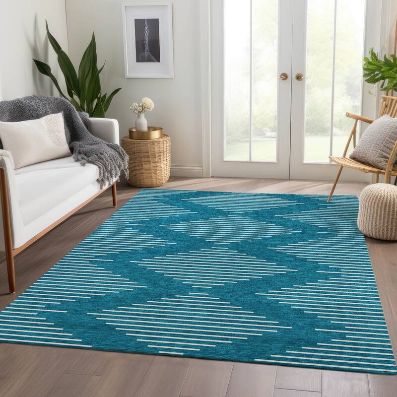Premium Washable Super Soft Modern Geo Mayfield Rug