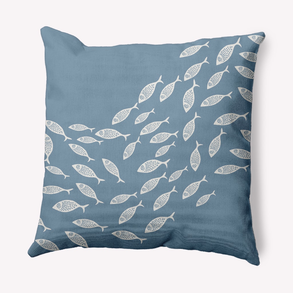 Escuela Nautical Indoor/Outdoor Throw Pillow