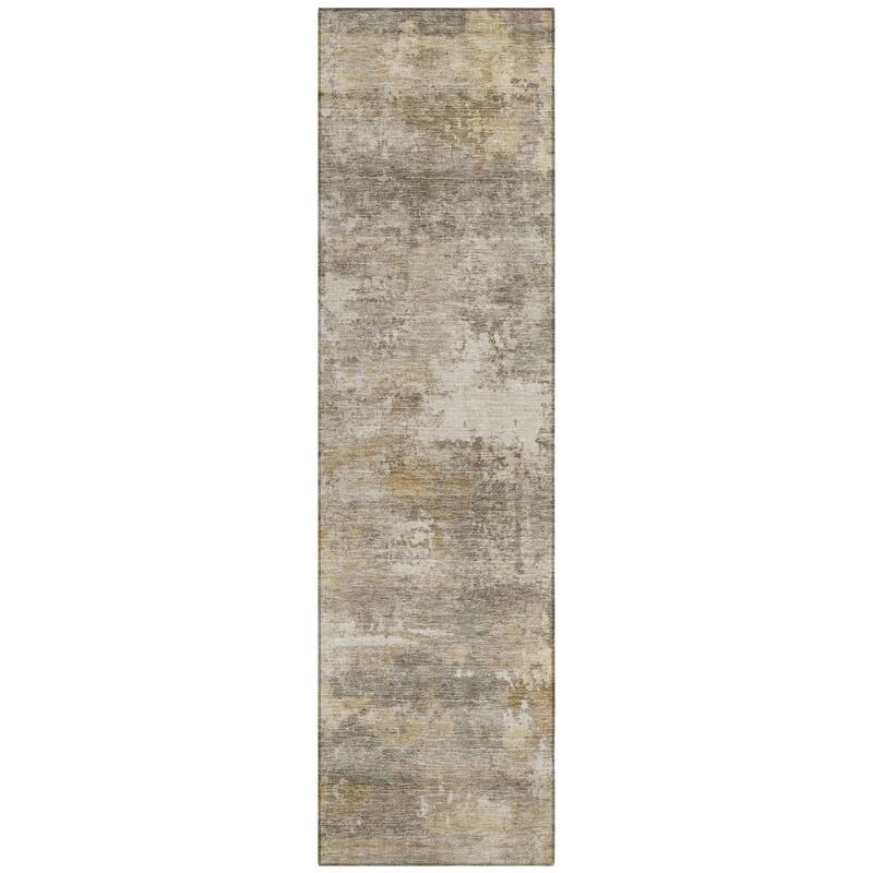 Machine Washable Indoor/ Outdoor Casual Ombre Chantille Rug