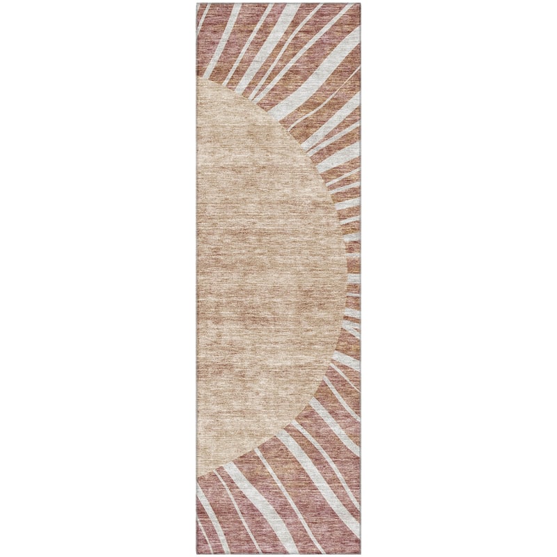 Premium Washable Super Soft Contemporary Rays Mayfield Rug
