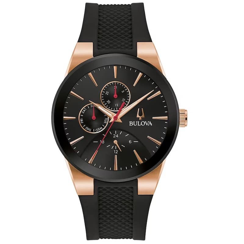 Bulova Men's Classic Black Dial Watch - 97C112 - 6 (36)