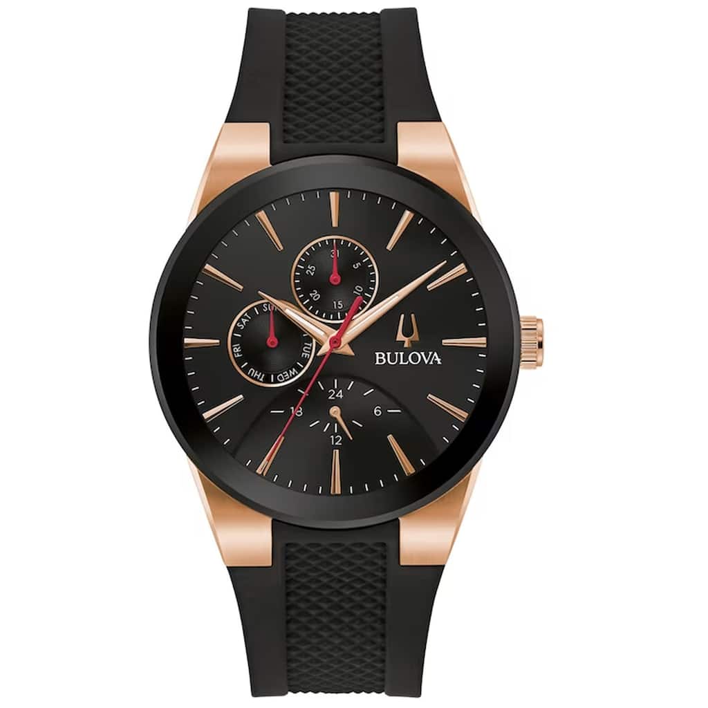 Bulova Men's Classic Black Dial Watch - 97C112 - 6 (36)