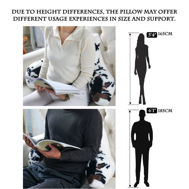 Home Soft Things Animal Pattern FauxFur Bedrest