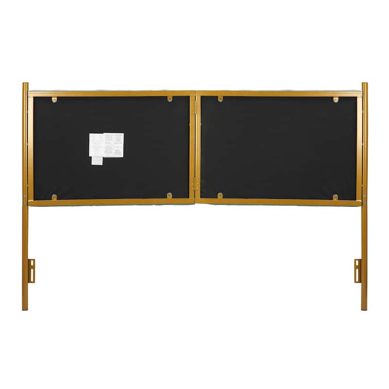 Silver Orchid Flohr Velvet Upholstered King Headboard