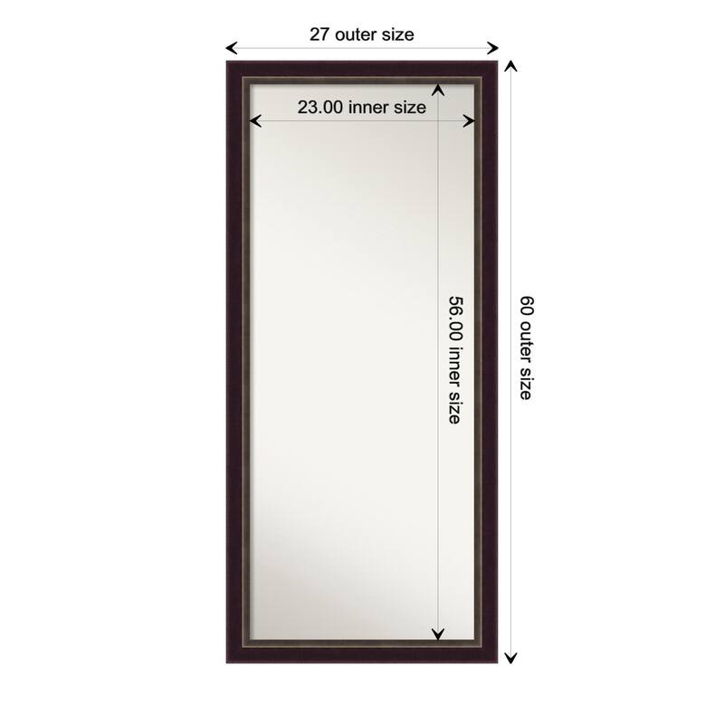 Oversized Wall Mirror Choose Your Custom Size - Signore Bronze Frame