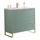Option Mint Green - Satin Brass Hardware