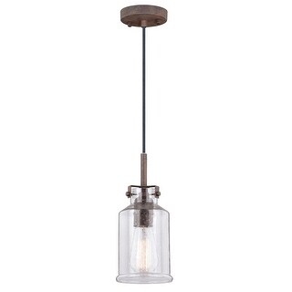 Vaxcel Lighting Milone Single Light 5" Wide Mini Pendant with a Clear ...