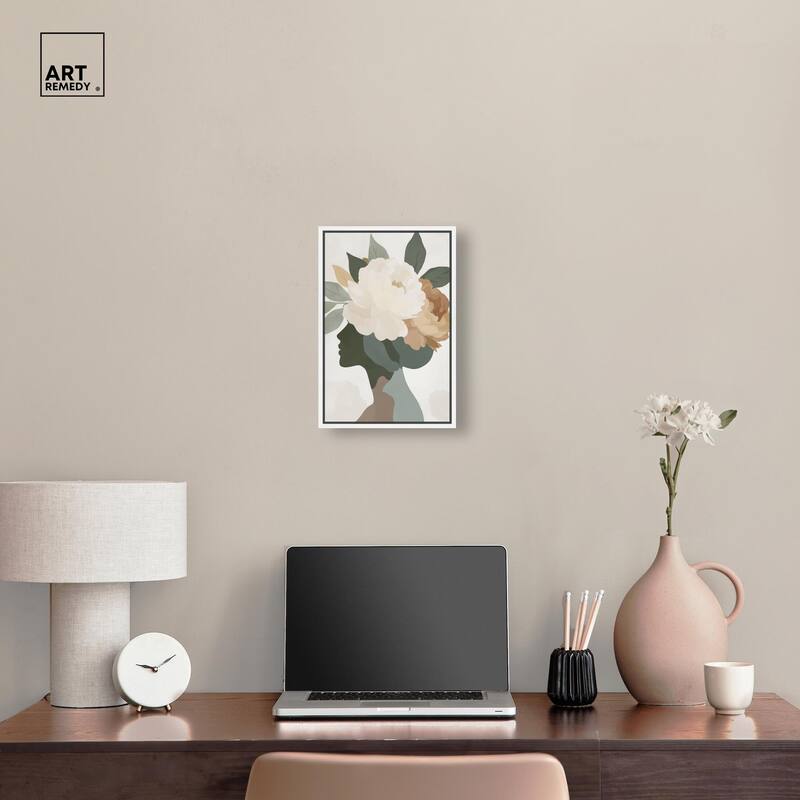 Floral Headpiece I Canvas by Art Remedy