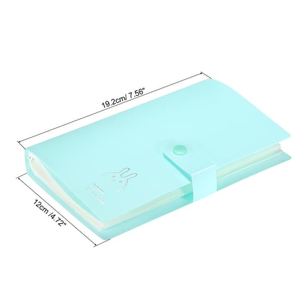Plastic Business Card Holder Portable Card Binder Book Name Card Organizer  Green - 1 Pack - Bed Bath & Beyond - 37358489