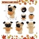 preview thumbnail 2 of 4, DolliBu Pug Dog Hand Puppet Stuffed Animal with Pumpkin Plush Decor - 10 inches