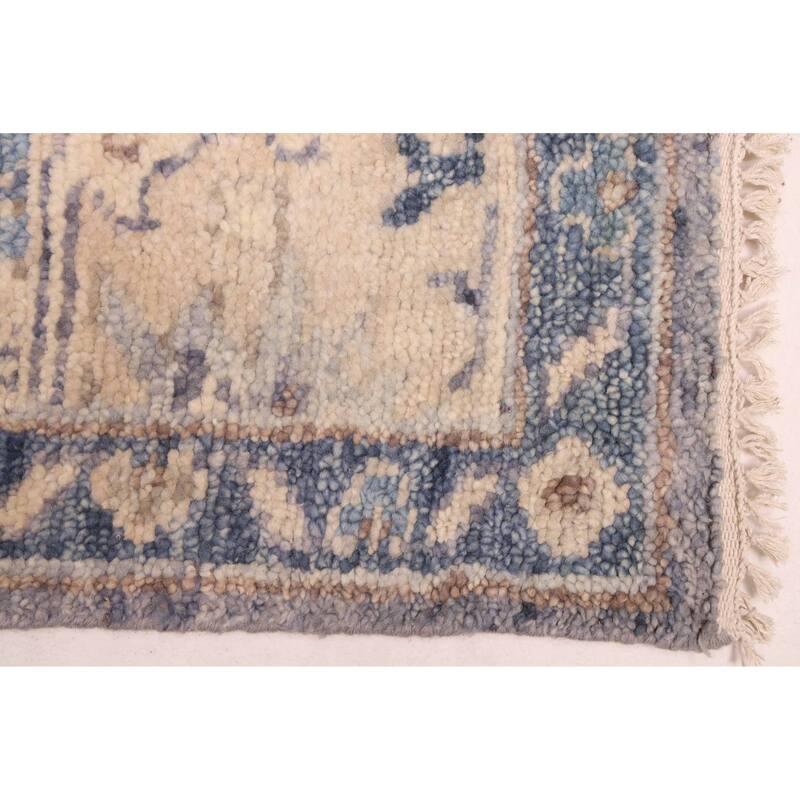 ECARPETGALLERY Hand-knotted Jules Serapi Denim Blue Wool Rug - 7'11 x 10'2