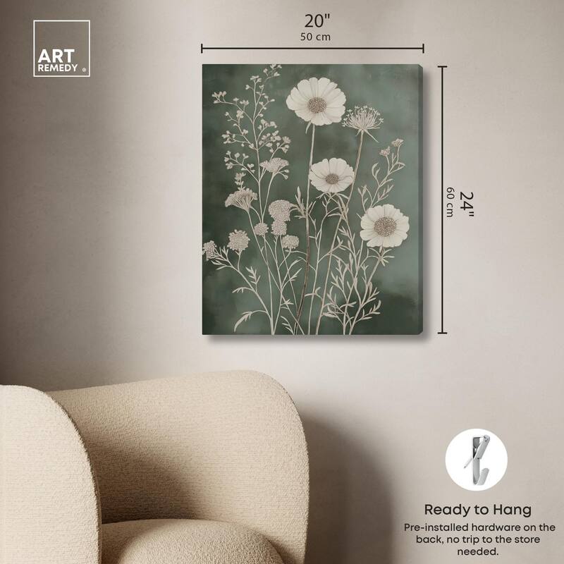 Airy Green Garden Canvas by Art Remedy, Gallery Wrapped