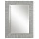 preview thumbnail 1 of 1, Uttermost Belaya Rectangular Contemporary Wall Mirror by Grace Feyock Silver Leaf
