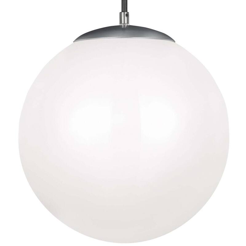 James Allan Clay Single Light 14" Wide LED Full Sized Pendant - Satin Aluminum