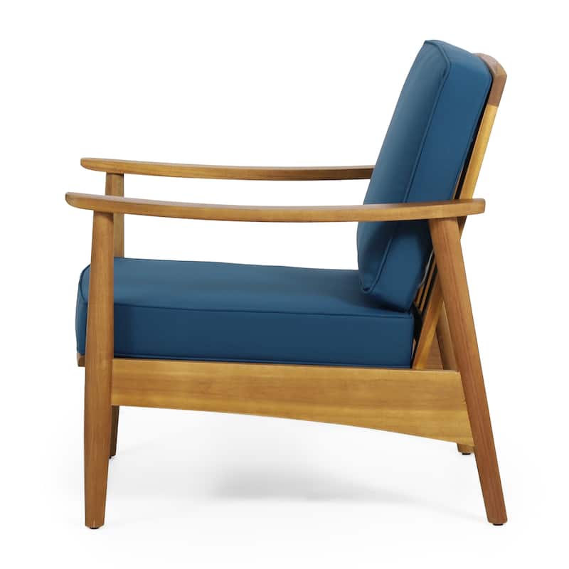 Willowbrook Acacia Wood Outdoor Club Chair by Christopher Knight Home