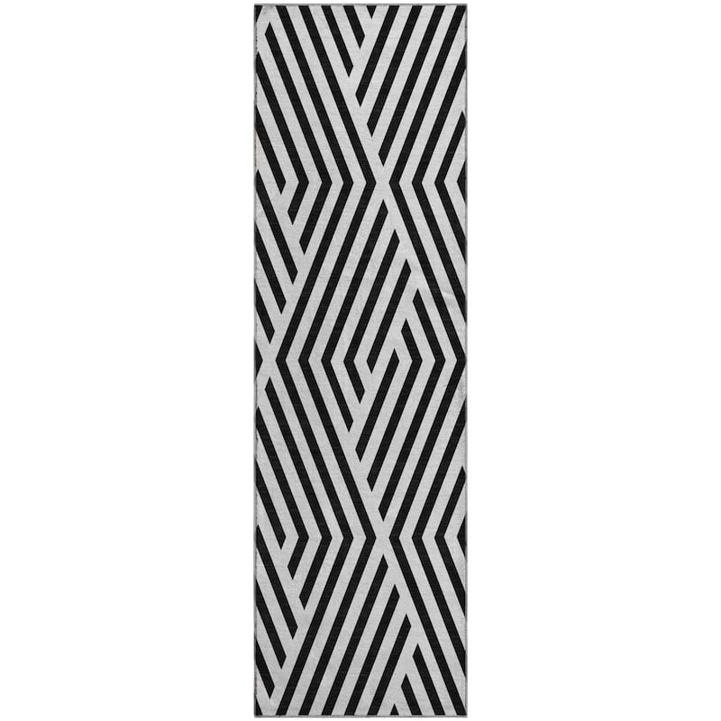Premium Washable Super Soft Contemporary Geo Mayfield Rug