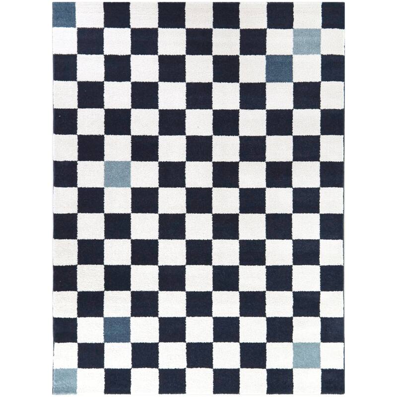 Conovici Modern Checkered Area Rug