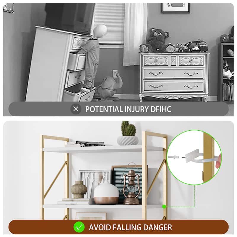 Futzca 5 Tier Storage Bookshelf