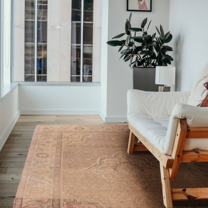 ECARPETGALLERY Hand-knotted Antalya Vintage Brown Wool Rug - 7'0 x 10'4