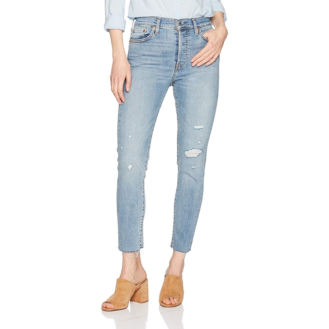 blue spice ankle skinny jeans