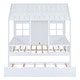 preview thumbnail 3 of 12, Full House Bed with Twin Trundle & Playhouse Design, Solid Wood Frame