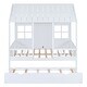preview thumbnail 3 of 12, Safety Guardrail Toddler Bed House Bed with Trundle, Full Size