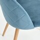 preview thumbnail 144 of 176, Homy Casa Mid-Century Modern Fabric Dining Chairs (Set of 2)
