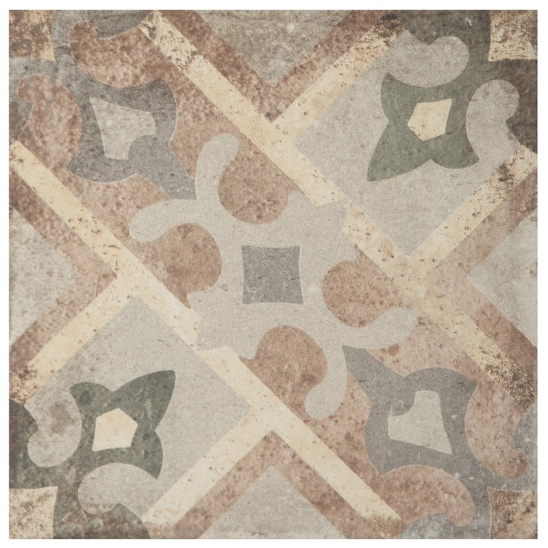 Merola Tile D'Anticatto Decor Laterza 8-3/4" x 8-3/4" Porcelain Floor and Wall Tile