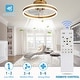 preview thumbnail 28 of 118, 20"/24"/72" Oaks Aura Cotti Low Profile Dimmable Smart Ceiling Fan with Lights 6-Speed Flush Mount Modern Remote