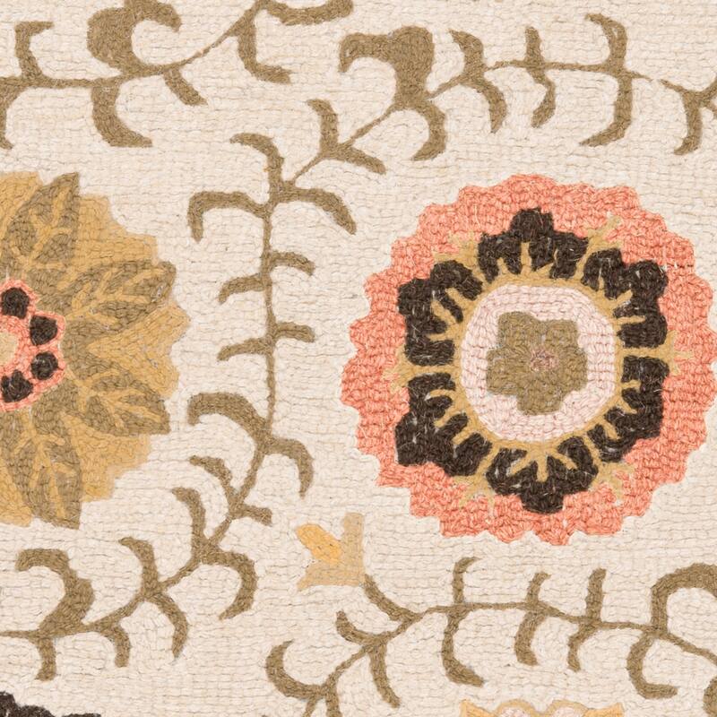 SAFAVIEH Handmade Blossom Euna Modern Floral Wool Rug