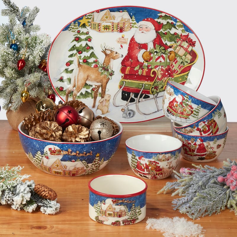 Certified International Santa's Workshop 16 Pc. Dinnerware Set, Service for 4