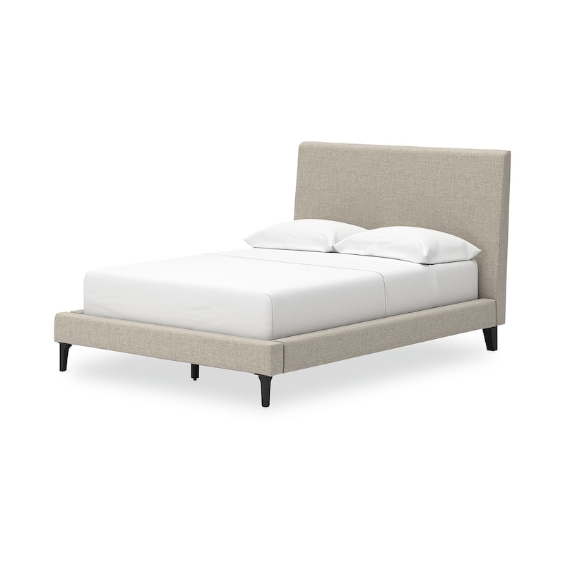 Signature Design by Ashley Cielden Gray Full Upholstered Bed with Roll Slats