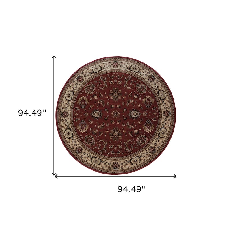 HomeRoots Oriental Traditional Square Area Rug